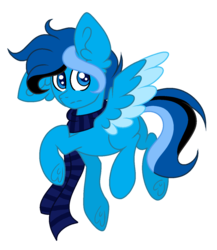 Size: 1024x1181 | Tagged: safe, artist:mintoria, oc, oc only, oc:june, pegasus, pony, clothes, scarf, simple background, solo, transparent background