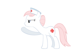 Size: 4347x3004 | Tagged: safe, artist:reithekitsune, nurse redheart, pony, baby cakes, g4, female, shhh, simple background, solo, transparent background, vector