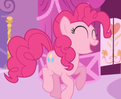 Size: 1319x1074 | Tagged: safe, artist:mlp-silver-quill, pinkie pie, pony, comic:pinkie pie says goodnight, g4, cropped, excited, eyes closed, female, happy, open mouth, solo