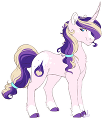 Size: 1915x2138 | Tagged: safe, artist:mah521, oc, oc only, oc:nova andromeda, pony, unicorn, cloven hooves, curved horn, female, horn, mare, offspring, parent:princess cadance, parent:shining armor, parents:shiningcadance, simple background, solo, white background