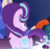 Size: 486x479 | Tagged: safe, screencap, starlight glimmer, twilight sparkle, pony, unicorn, g4, the parent map, butt, cute, female, glimmerbetes, glowing cutie mark, mare, plot