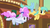 Size: 703x394 | Tagged: safe, screencap, cotton sky, sunshower raindrops, pegasus, pony, g4, grannies gone wild, my little pony: friendship is magic, animation error, background pony, butt wings, duo, duo female, female, wings