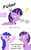 Size: 1000x1600 | Tagged: safe, artist:peichenphilip, sea swirl, seafoam, twilight sparkle, alicorn, pony, unicorn, g4, angry, crying, dialogue, duo, exclamation point, female, jealous, jewelry, mare, necklace, pushing, sea swirl the attention horse, simple background, sunglasses, tumblr, twilight sparkle (alicorn), twilightlicious, white background