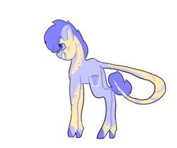 Size: 1800x1500 | Tagged: safe, artist:sodadoodle, oc, oc only, oc:waters, pony, cutie mark, female, looking back, mare, oc redesign, redesign, simple background, solo, transparent background