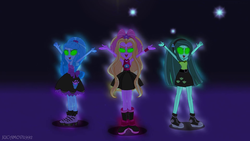 Size: 1920x1080 | Tagged: safe, artist:jucamovi1992, oc, oc:aglaope, oc:piscis, oc:radne, oc:the dark stars, equestria girls, g4