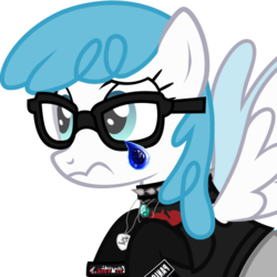 Size: 500x500 | Tagged: safe, derpibooru exclusive, lightning bolt, white lightning, pegasus, pony, g4, choker, clandestine industries, clothes, confused, crying, emo, exploitable bolt, fall out boy, female, fingerless gloves, flying, glasses, gloves, jewelry, mare, minecraft, my chemical romance, necklace, panic! at the disco, pants, profile picture, recolor, shirt, simple background, socks, solo, spiked choker, spread wings, t-shirt, undershirt, white background, wings, wristband