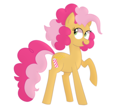 Size: 1024x904 | Tagged: safe, artist:ashidaii, oc, oc only, oc:silly string, earth pony, pony, female, mare, offspring, parent:cheese sandwich, parent:pinkie pie, parents:cheesepie, simple background, solo, transparent background