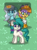 Size: 213x291 | Tagged: safe, aquarius (g4), capricorn (g4), libra (g4), earth pony, pony, pony town, g4, aquarius, capricorn, crown, female, grass, jewelry, libra, mare, ponyscopes, regalia, sitting, trio, trio female, zodiac