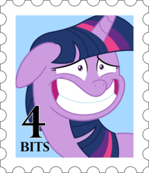 Size: 5268x6125 | Tagged: safe, artist:sugar-loop, twilight sparkle, alicorn, pony, g4, my little pony: the movie, absurd resolution, female, floppy ears, grin, nervous, nervous smile, simple background, smiling, solo, stamp, transparent background, twilight sparkle (alicorn)