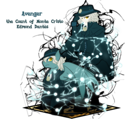 Size: 3400x3200 | Tagged: safe, artist:geraritydevillefort, pegasus, pony, clothes, crossover, edmond dantes, fate/grand order, high res, male, ponified, simple background, smiling, stallion, the count of monte cristo, transparent background