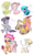 Size: 1024x1638 | Tagged: safe, artist:loryska, oc, oc only, oc:bastion, oc:conundrum solar flare, oc:janus, oc:larkspur, oc:linzer torte, oc:plumeria, alicorn, bat pony, bat pony alicorn, draconequus, earth pony, hybrid, pegasus, pony, snake, unicorn, colt, female, filly, fluffy, interspecies offspring, magical gay spawn, male, offspring, parent:derpy hooves, parent:discord, parent:doctor whooves, parent:fluttershy, parent:party favor, parent:pinkie pie, parent:princess luna, parent:quibble pants, parent:rainbow dash, parent:trenderhoof, parent:zephyr breeze, parents:discoshy, parents:doctorderpy, parents:partypie, parents:quibbledash, parents:trenderbreeze