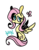 Size: 1174x1515 | Tagged: safe, artist:liarlofi, fluttershy, butterfly, pegasus, pony, g4, female, looking at you, looking sideways, mare, simple background, sitting, smiling, solo, spread wings, transparent background, wings, yay