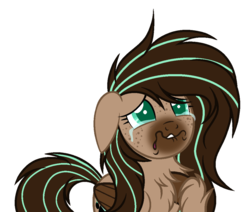 Size: 1024x868 | Tagged: safe, artist:mintoria, oc, oc only, oc:mint, pegasus, pony, base used, chest fluff, crying, faic, female, fluffy, mare, simple background, solo, transparent background