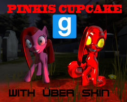 Size: 1280x1024 | Tagged: safe, artist:optimus97, pinkie pie, earth pony, pony, elements of insanity, g4, 3d, female, gmod, pinkis cupcake, solo