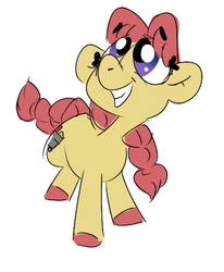 Size: 413x502 | Tagged: safe, artist:lilsunshinesam, oc, oc only, earth pony, pony, grin, smiling, solo