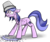 Size: 1000x843 | Tagged: safe, artist:timsplosion, sea swirl, seafoam, pony, unicorn, g4, background pony, bucket, commission, female, floppy ears, mare, prank, simple background, solo, surprised, transparent background, water, wet, wet mane, wide eyes