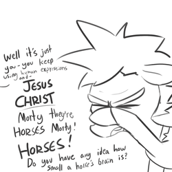 Size: 1650x1650 | Tagged: safe, artist:tjpones, pony rick, earth pony, pony, g4, grannies gone wild, clothes, ponified, rick and morty, rick sanchez