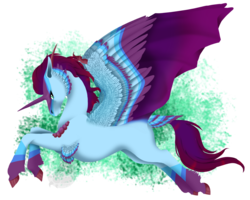 Size: 1024x818 | Tagged: safe, artist:oneiria-fylakas, oc, oc only, alicorn, original species, pony, alicorn oc, colored wings, dayadan, multicolored wings, simple background, solo, tail feathers, transparent background