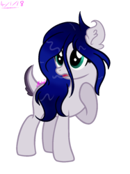 Size: 854x1143 | Tagged: safe, artist:101xsplattyx101, oc, oc only, oc:dusk mirage, earth pony, pony, deer tail, female, mare, simple background, solo, transparent background