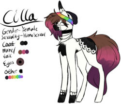 Size: 870x746 | Tagged: safe, artist:sweetmelon556, oc, oc only, oc:cilla, earth pony, pony, beanie, female, hat, mare, reference sheet, simple background, solo, transparent background