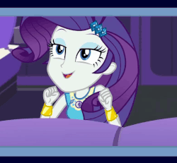 Size: 778x720 | Tagged: safe, screencap, rarity, driving miss shimmer, driving miss shimmer: rarity, equestria girls, g4, my little pony equestria girls: better together, my little pony equestria girls: choose your own ending, animated, animated screencap, cropped, cute, fabulous, female, raribetes, solo