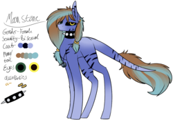Size: 1341x935 | Tagged: safe, artist:sweetmelon556, oc, oc only, oc:moon stone, earth pony, pony, black sclera, female, mare, reference sheet, simple background, solo, transparent background