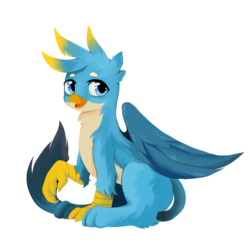 Size: 3500x3500 | Tagged: safe, artist:yoonny92, gallus, griffon, g4, high res, looking at you, male, simple background, solo, transparent background