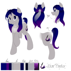 Size: 5000x5000 | Tagged: safe, artist:rinikka, oc, oc only, oc:star painter, earth pony, pony, aeroverse, absurd resolution, cutie mark, female, jewelry, necklace, reference sheet, simple background, solo, transparent background