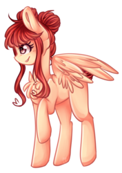 Size: 755x1067 | Tagged: safe, artist:sketchyhowl, oc, oc only, oc:april rose, pegasus, pony, female, mare, simple background, solo, transparent background