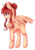 Size: 755x1067 | Tagged: safe, artist:sketchyhowl, oc, oc only, oc:april rose, pegasus, pony, female, mare, simple background, solo, transparent background