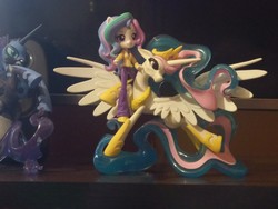 Size: 2048x1536 | Tagged: safe, nightmare moon, princess celestia, principal celestia, equestria girls, g4, doll, equestria girls minis, eqventures of the minis, guardians of harmony, irl, misadventures of the guardians, photo, toy