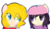 Size: 989x581 | Tagged: safe, artist:chochi-chan, pony, bebe stevens, ponified, simple background, south park, transparent background, wendy testaburger