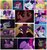 Size: 1116x1200 | Tagged: safe, screencap, fluttershy, pinkie pie, rainbow dash, rarity, spike, tempest shadow, twilight sparkle, verko, alicorn, pony, g4, my little pony: the movie, broken horn, cheek squish, cheeks, collage, cropped, eye scar, female, floppy ears, framed by legs, horn, mare, scar, squishy cheeks, twilight sparkle (alicorn)