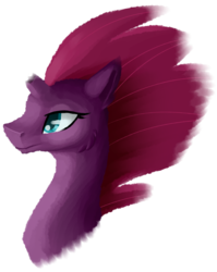 Size: 2875x3613 | Tagged: safe, artist:stormer, tempest shadow, pony, unicorn, g4, my little pony: the movie, broken horn, bust, high res, horn, simple background, transparent background