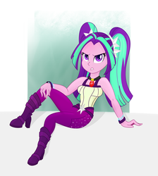 Size: 1692x1890 | Tagged: safe, artist:xethshade, aria blaze, equestria girls, g4, my little pony equestria girls: rainbow rocks, boots, female, gem, high heel boots, looking at you, shoes, siren gem, solo