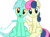Size: 1426x1042 | Tagged: safe, artist:frownfactory, bon bon, lyra heartstrings, sweetie drops, earth pony, pony, unicorn, g4, grannies gone wild, .svg available, adorabon, cute, cutie mark, female, lesbian, lyrabetes, mare, ship:lyrabon, shipping, simple background, sitting, smiling, svg, transparent background, vector