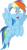 Size: 5446x9943 | Tagged: safe, artist:shutterflyeqd, rainbow dash, pegasus, pony, g4, grannies gone wild, absurd resolution, faic, female, flying, mare, open mouth, rainbow dash is best facemaker, simple background, solo, transparent background, vector, wide eyes