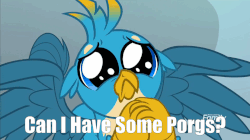Size: 922x516 | Tagged: safe, edit, edited screencap, screencap, gallus, griffon, porg, g4, school daze, :<, animated, cute, daaaaaaaaaaaw, discovery family logo, eye shimmer, floppy ears, frown, gallabetes, gif, hnnng, looking at you, male, puppy dog eyes, puppy-eyed gallus, sad, solo, spread wings, star wars, star wars: the last jedi, weapons-grade cute, wings