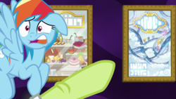Size: 1920x1080 | Tagged: safe, edit, edited screencap, screencap, granny smith, rainbow dash, earth pony, pony, g4, grannies gone wild, context in comments, granny smith choosing poster, meme