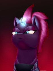 Size: 2005x2660 | Tagged: safe, artist:equestrian-downfall, tempest shadow, pony, g4, my little pony: the movie, bust, female, high res, magic, solo