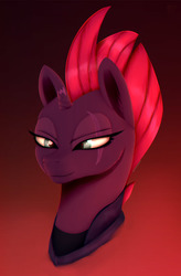 Size: 1530x2334 | Tagged: safe, artist:equestrian-downfall, tempest shadow, pony, g4, my little pony: the movie, bust, female, portrait, solo