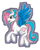 Size: 1024x1265 | Tagged: safe, artist:aurasinchaser, star catcher, pegasus, pony, g3, g4, colored wings, female, g3 to g4, generation leap, simple background, solo, transparent background