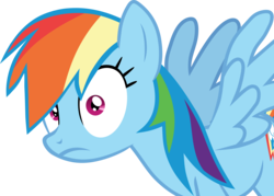Size: 1592x1141 | Tagged: safe, artist:frownfactory, rainbow dash, pegasus, pony, g4, grannies gone wild, .svg available, cutie mark, female, simple background, solo, svg, transparent background, vector, wide eyes, wings