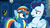 Size: 1920x1080 | Tagged: safe, screencap, rainbow dash, soarin', pegasus, pony, g4, grannies gone wild, clothes, duo, female, goggles, locker room, male, mare, shipping fuel, stallion, uniform, wonderbolts uniform