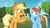 Size: 1920x1080 | Tagged: safe, screencap, applejack, rainbow dash, pegasus, pony, g4, grannies gone wild, apple tree, tree