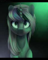 Size: 2000x2500 | Tagged: safe, artist:nightskrill, oc, oc only, pony, unicorn, female, high res, looking at you, mare, slit pupils, solo