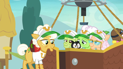 Size: 1920x1080 | Tagged: safe, screencap, apple rose, auntie applesauce, cherry berry, goldie delicious, granny smith, g4, grannies gone wild, my little pony: friendship is magic, gold horseshoe gals