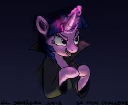 Size: 909x747 | Tagged: safe, artist:el-yeguero, twilight sparkle, pony, unicorn, g4, 30 minute art challenge, clothes, female, glowing horn, hooves together, horn, magic, solo