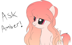 Size: 1024x639 | Tagged: safe, artist:venomns, oc, oc only, oc:amber, pegasus, pony, cute, female, freckles, mare, ocbetes, simple background, smiling, solo, text, transparent background