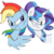 Size: 800x800 | Tagged: safe, artist:emositecc, rainbow dash, rarity, pegasus, pony, unicorn, comic:sparkle, g4, alternate universe, angry, female, frown, horn, jewelry, looking at each other, mare, necklace, rivalry, simple background, smiling, transparent background, wings